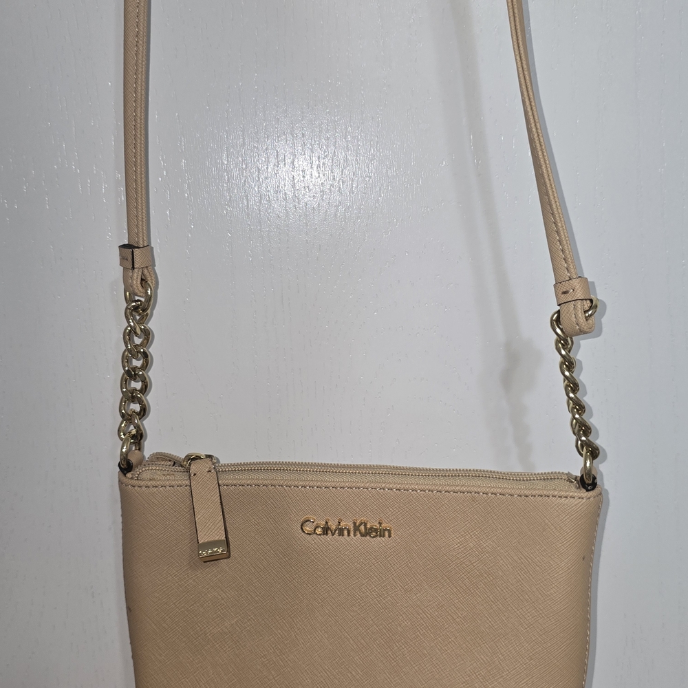 Calvin Klein Tan Crossbody Bag Purse